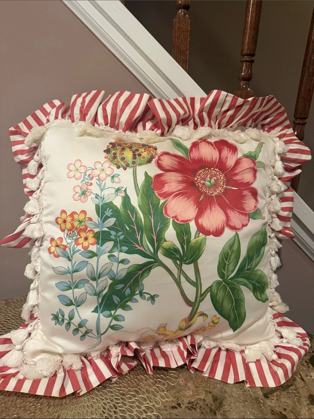 Legacy “A Ryan Company” Floral Throw Pillows, Set of 2